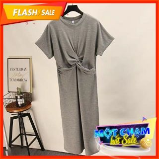 Đầm xoắn eo suông bigsize hàng quảng châu xuất dư