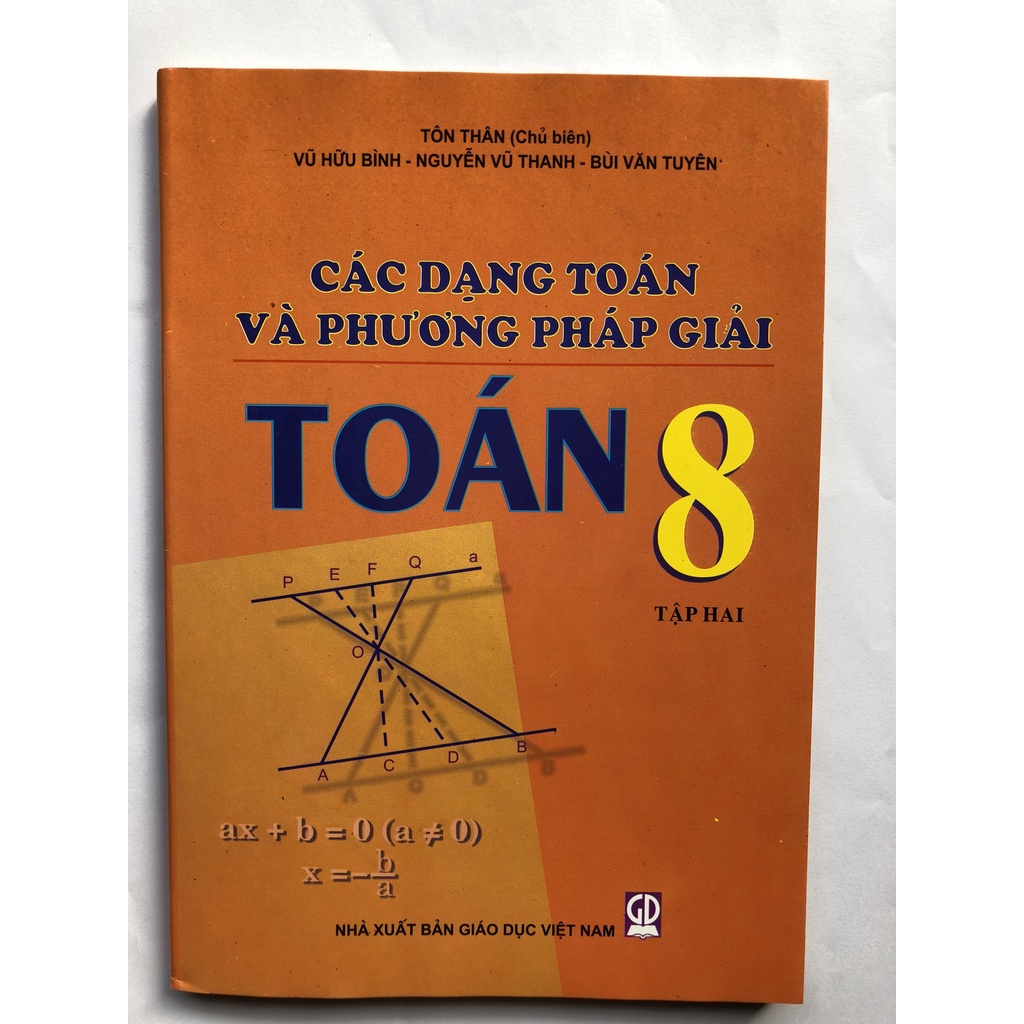 Sách - Các dạng toán và phương pháp giải toán 8 - NXB Giáo dục