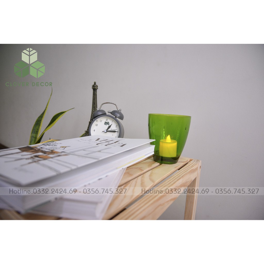 Tab Đầu Giường 2 Tầng  Gỗ Thông- Clover Decor - Phong cách Hàn Quốc | BigBuy360 - bigbuy360.vn