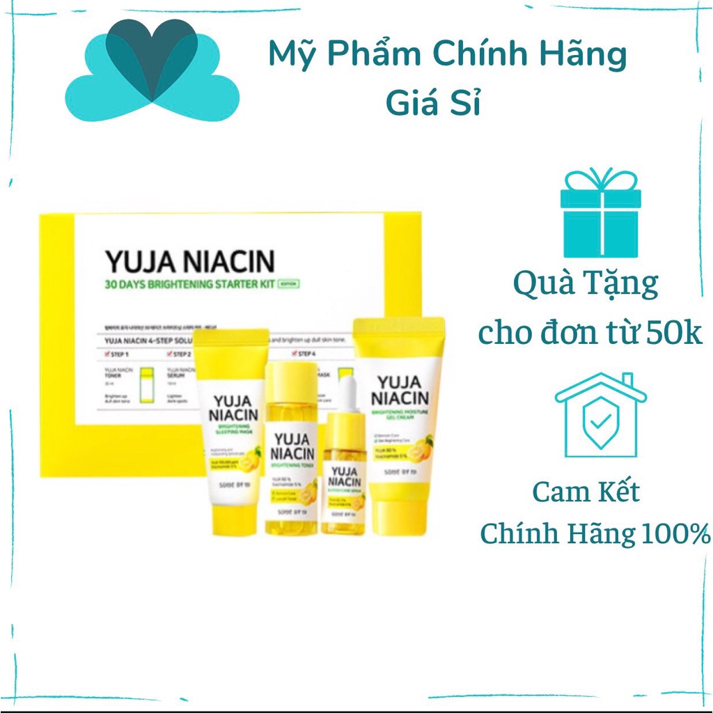 Set 4 Món Some By Mi Yuja Niacin 30 Days Brightening Starter Kit