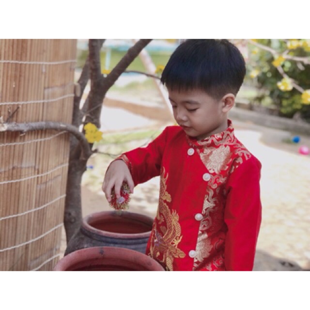 Áo dài bé trai