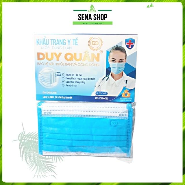 Khẩu Trang Y Tế 4 Lớp Kháng Khuẩn Và Không Kháng Khuẩn Duy Quân Xuân Lai hộp 50 Chiếc