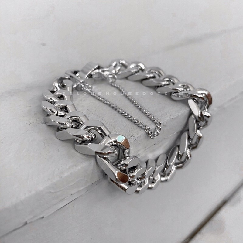 Vòng tay nam nữ, vòng tay xích to có xích ngắn nhỏ 5773