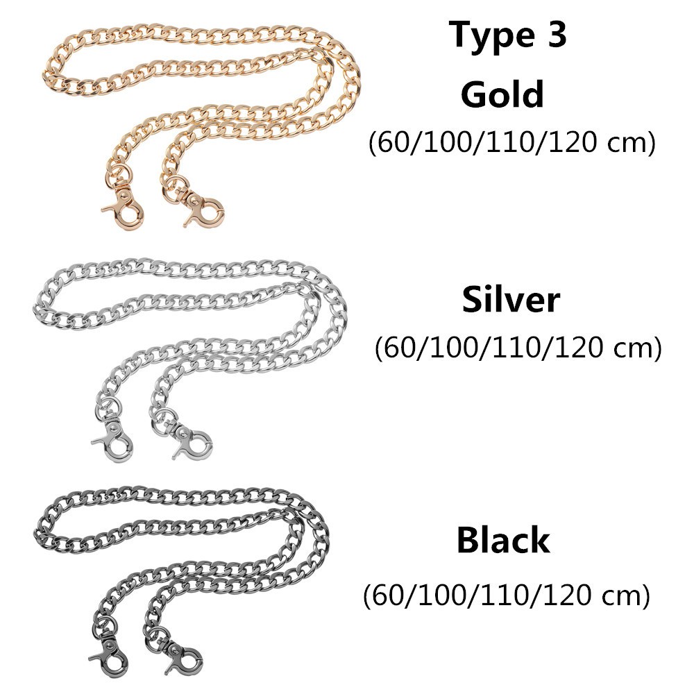 Dây Xích Thay Thế Bằng Nhôm Siêu Nhẹ Nhiều Màu Thời Trang Cho Túi Xách Nữ Mihan1