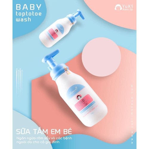 Bộ tu sữa tắm gội thảo dược hanayuki hana baby top to toe - Dung dịch vệ sinh phụ nữ Hanayuki- dầu gội hanajuki