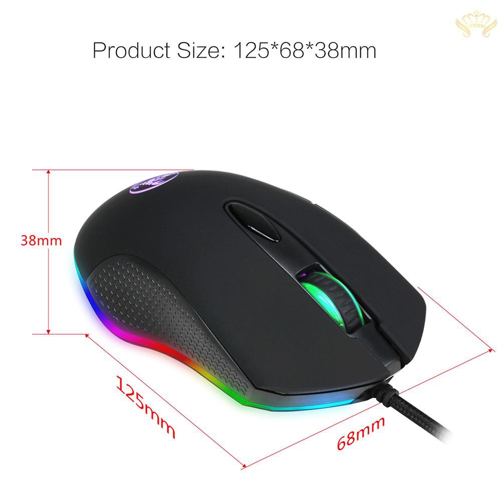 Chuột Gaming Moyukaxie S500 Có Dây 6 Nút, Led, 6 Nút Bấm