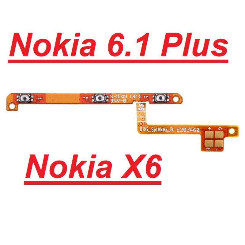 Cáp nguồn âm lượng Nokia 6.1 plus 7 8 5.1 plus