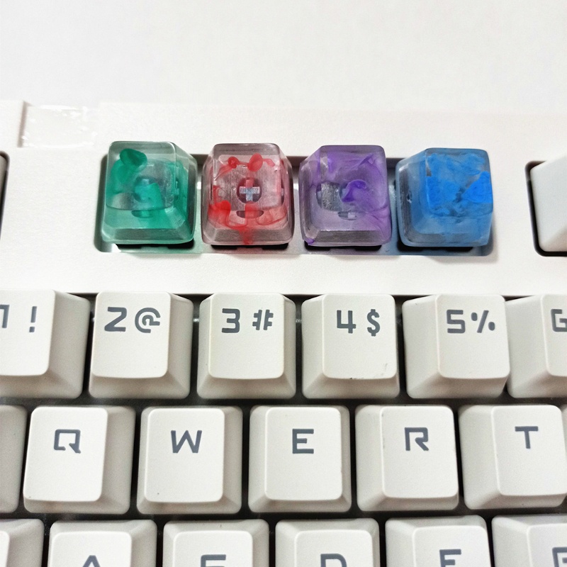 Nút bấm thay thế cho bàn phím cơ RGB màu trong suốt