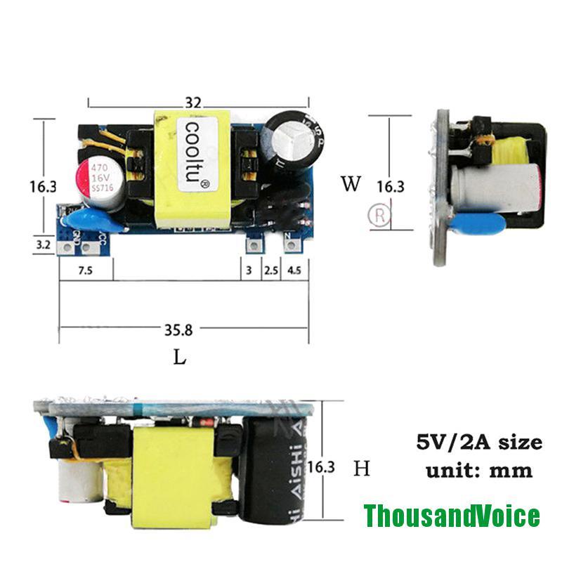 Mô đun cung cấp nguồn Ac-Dc 110V 220V 230V sang 5V 12V 24V