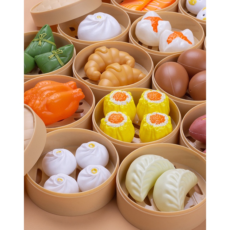 Bộ đồ chơi nhà bếp 82 món nấu ăn dimsum, gà rán,.. cho bé thỏa sức vui chơi