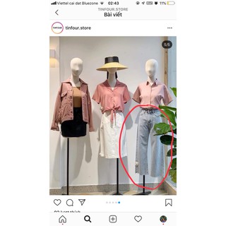 Quần jeans ống suông tinfour