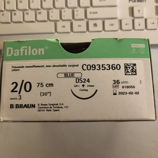 Chỉ phẫu thuật Dafilon số 2/0