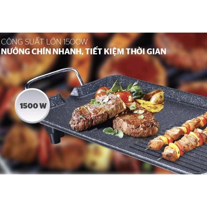 Bếp nướng điện Sunhouse SHD4607 không khói tiết kiệm điện năng 1500W - Bảo hành 12 tháng