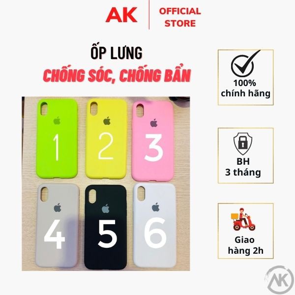 [Rẻ Nhất- Chất Nhất] Ốp Apple Silicon Case Iphone (Ốp chống bẩn Full cạnh - Full lỗ loa )