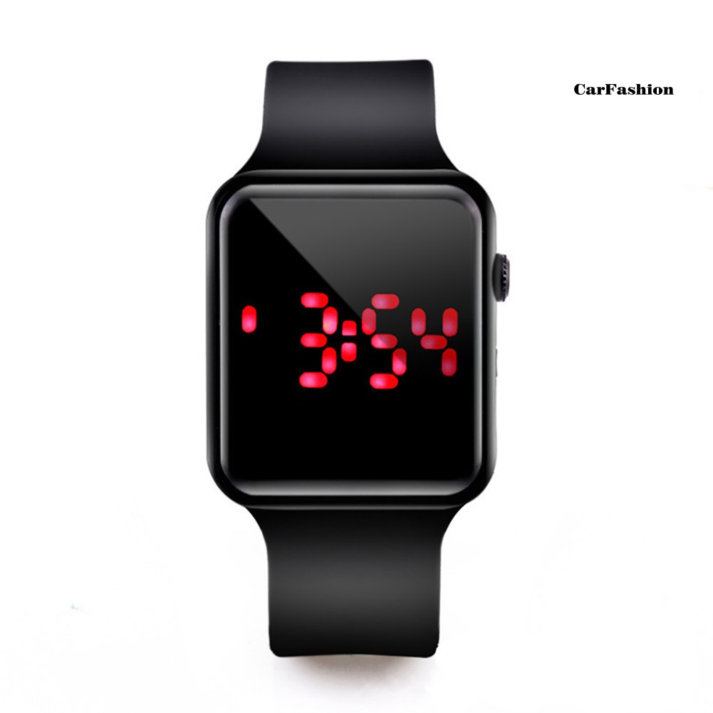 Đồng hồ đeo tay kỹ thuật số mặt hình vuông dây đeo silicon thời trang cho bé | BigBuy360 - bigbuy360.vn