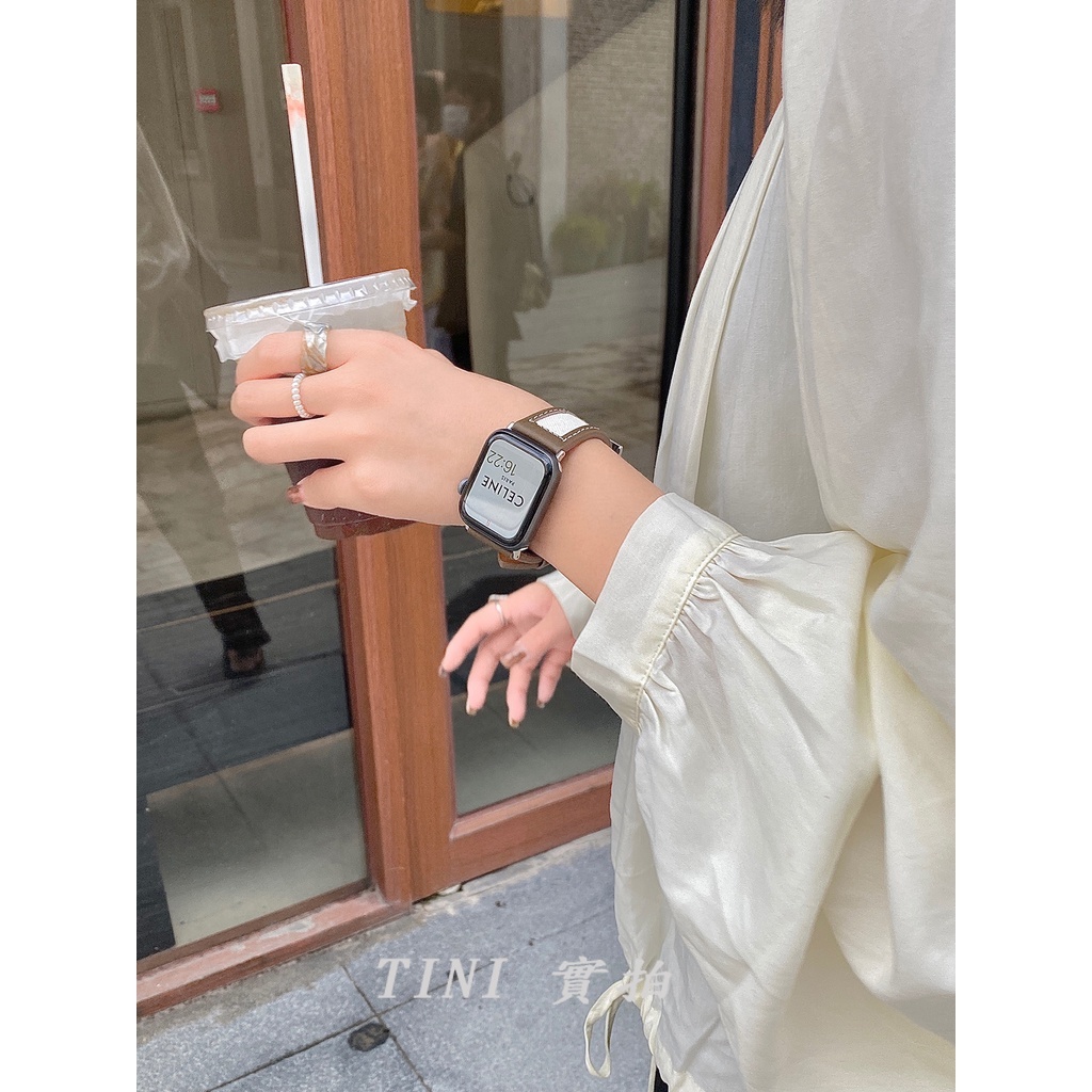 Dây Đeo Da Thay Thế Cho Đồng Hồ Apple Watch Series 8 7 6 5 4 3 SE S8 Ultra iWatch 49mm 44mm 40 38 41mm 45mm