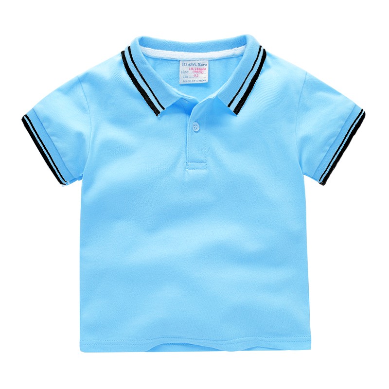 Áo Polo trơn VEMZKIDS áo polo bé trai (1-8 tuổi)