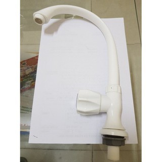 Vòi rửa chén bát nhựa trắng