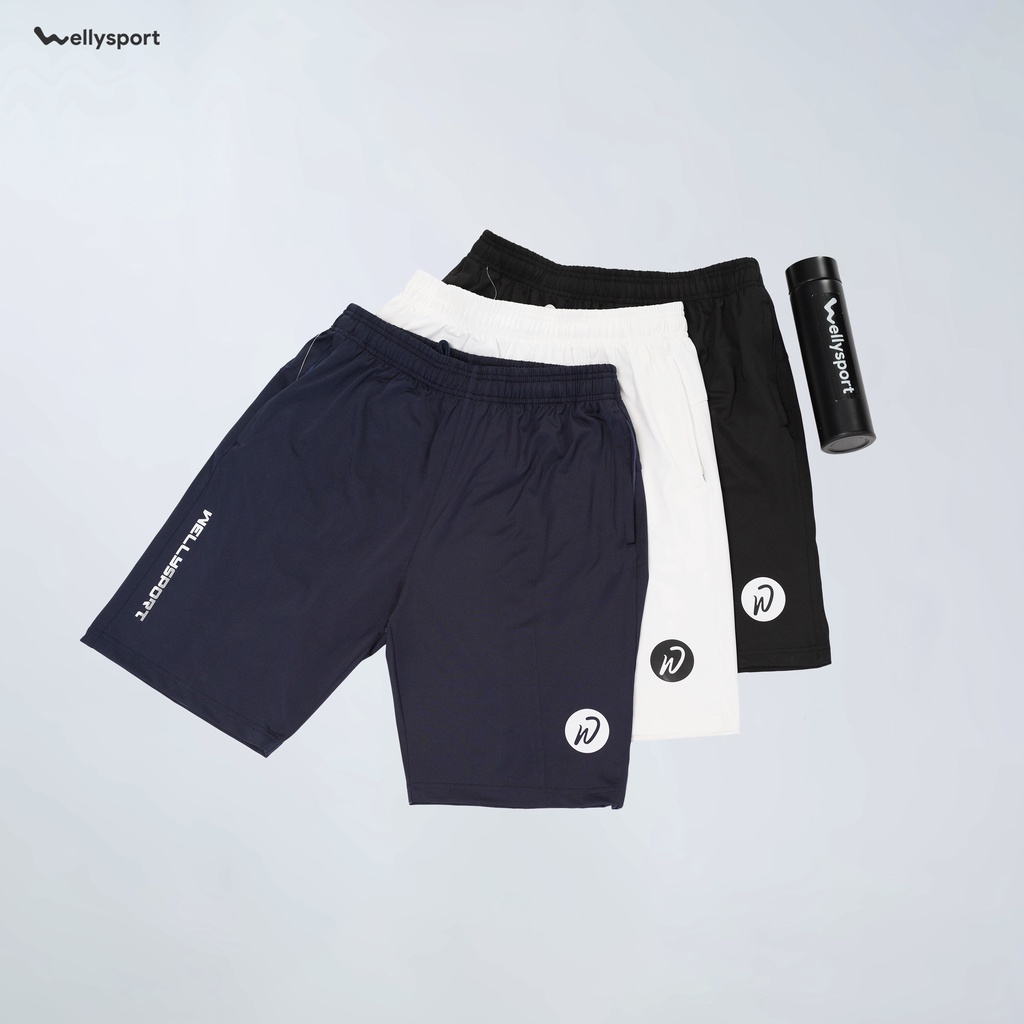 Quần Short Thể Thao Nam, Tập Gym, Chạy Bộ, Chất Thun Cao Cấp, Welly Sport, Mã QDN