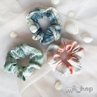 [Giá sock] Dây buộc tóc Scrunchies caro vitage