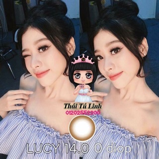 <LENS VASSEN> Lens Choco 14.0 - 14.2mm 0 độ
