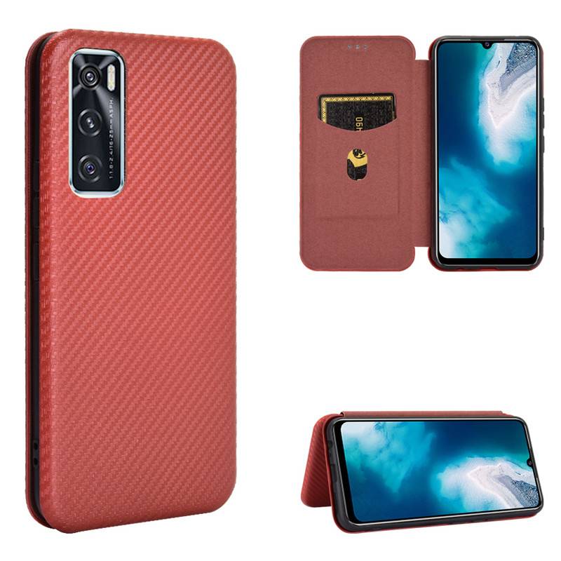 Ốp Lật Vivo V20 SE V20SE Sợi Carbon Lật Ví Điện Thoại Vivo V20 SE Pro V20Pro V20SE Ốp Điện Thoại Giá