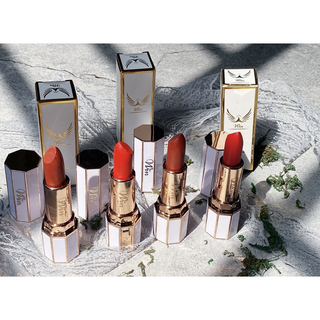 Son thỏi lì WIN thiên nhiên nhẹ môi thiết kế Vân đá sang trọng chuẩn màu hot sỉ tốt - GIÁ GỐC 12