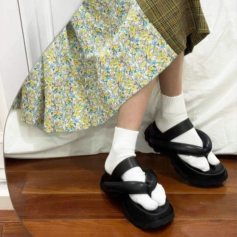 Dép sandal nữ đế dày thời trang Hàn 2021