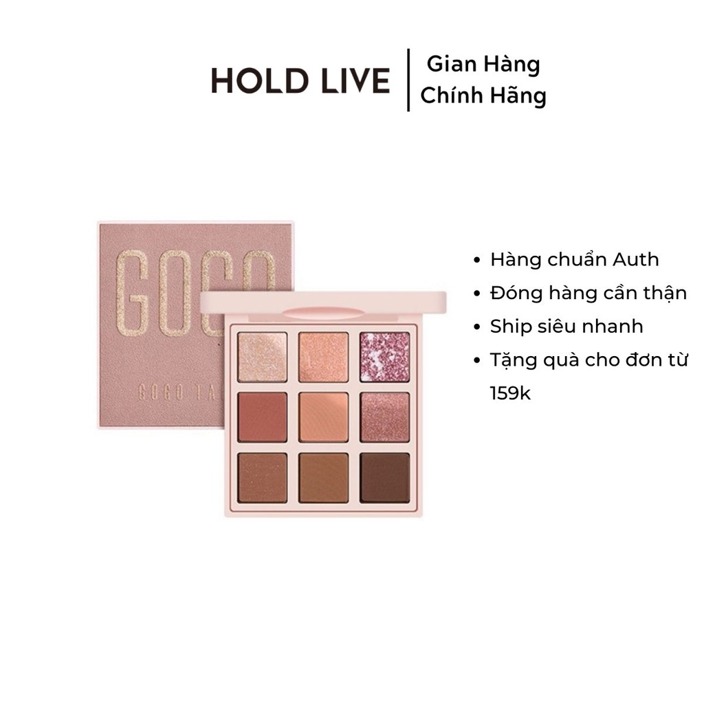 Bảng Phấn Mắt Nội Địa Trung 9 Màu Gogo Tales Admiring Velvet Gt161