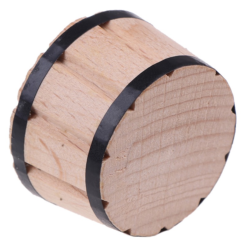Giỏ Gỗ Trang Trí Nhà Búp Bê Tỉ Lệ 1: