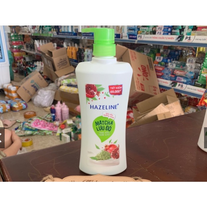 Sữa Tắm Hazeline 670g Yến Mạch Râu Tằm/Matcha Lựu Đỏ