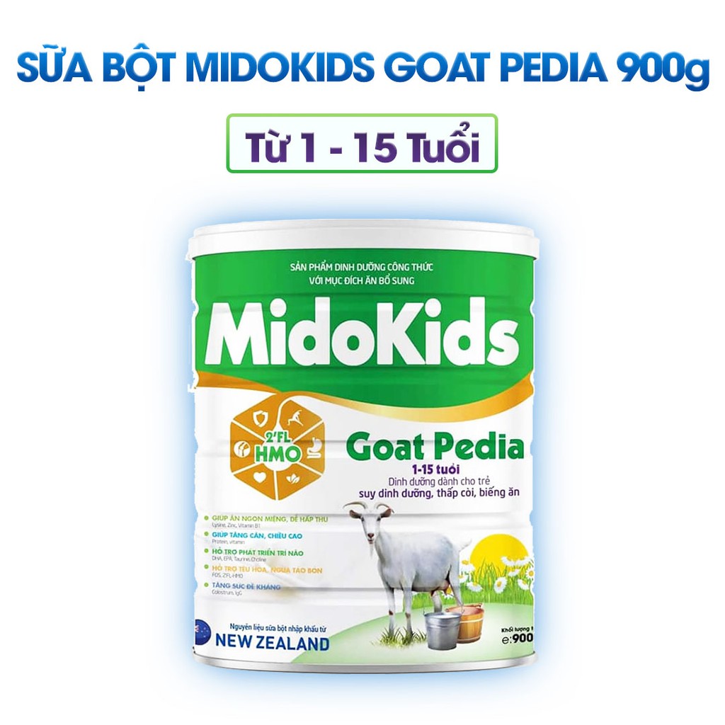 Sữa bột Midokids dinh dưỡng cho bé các loại Baby/Pedia Gold/Grow IQ/Gain Plus/Sure Gold 900g