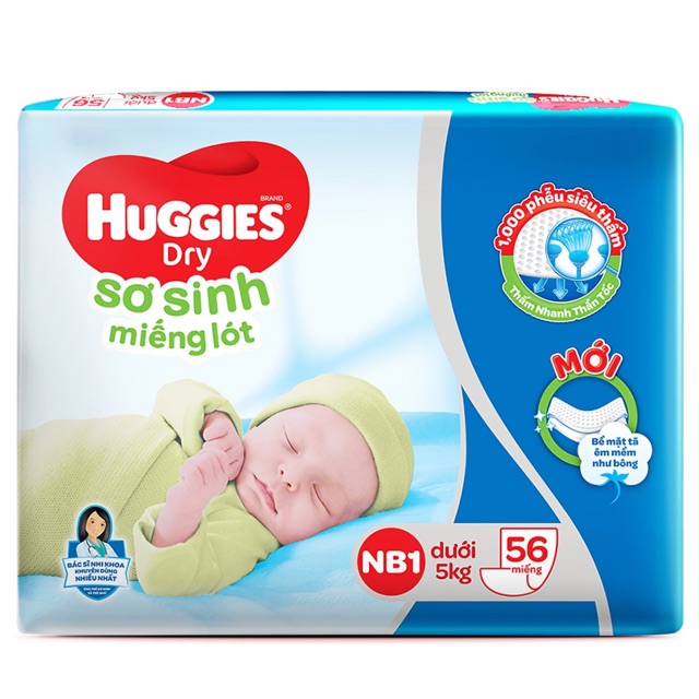 Miếng lót sơ sinh Newborn1 - 56 miếng