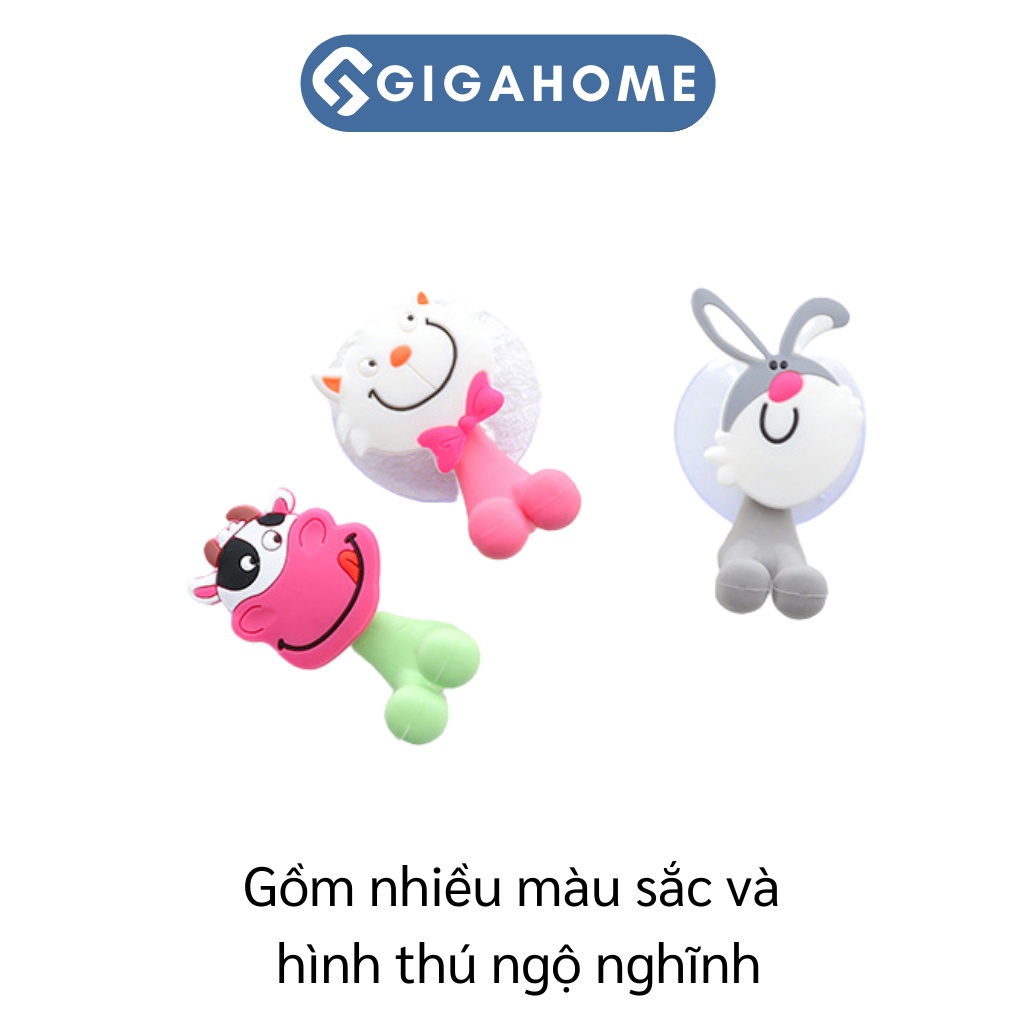 Móc Treo Bàn Chải Hình Cute Silicone GIGAHOME Hít Chân Không Rất Chắc Chắn 3590