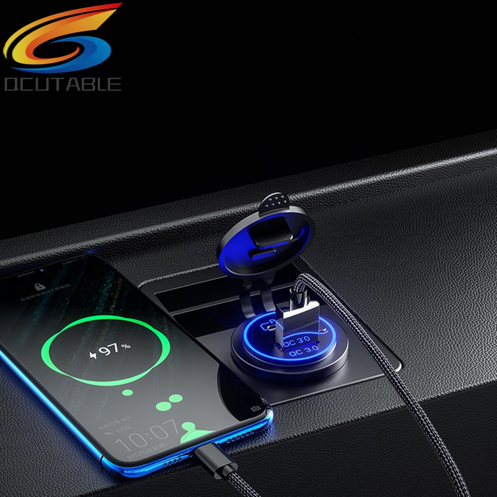 Ổ cắm sạc nhanh USB 3.0 cho xe hơi