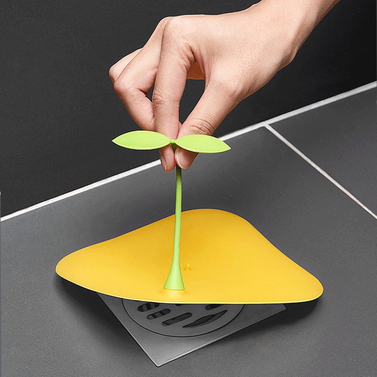 Nắp Đậy Cống Thoát Nước Bằng Silicone Khử Mùi Chống Mùi Hình Mầm Cây
