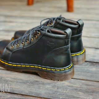 Dr Martens cổ lửng da trơn