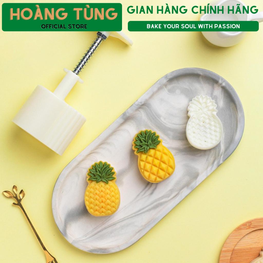 Khuôn nhấn bánh dứa lò xo nhựa PP an toàn loại 30g - 50g