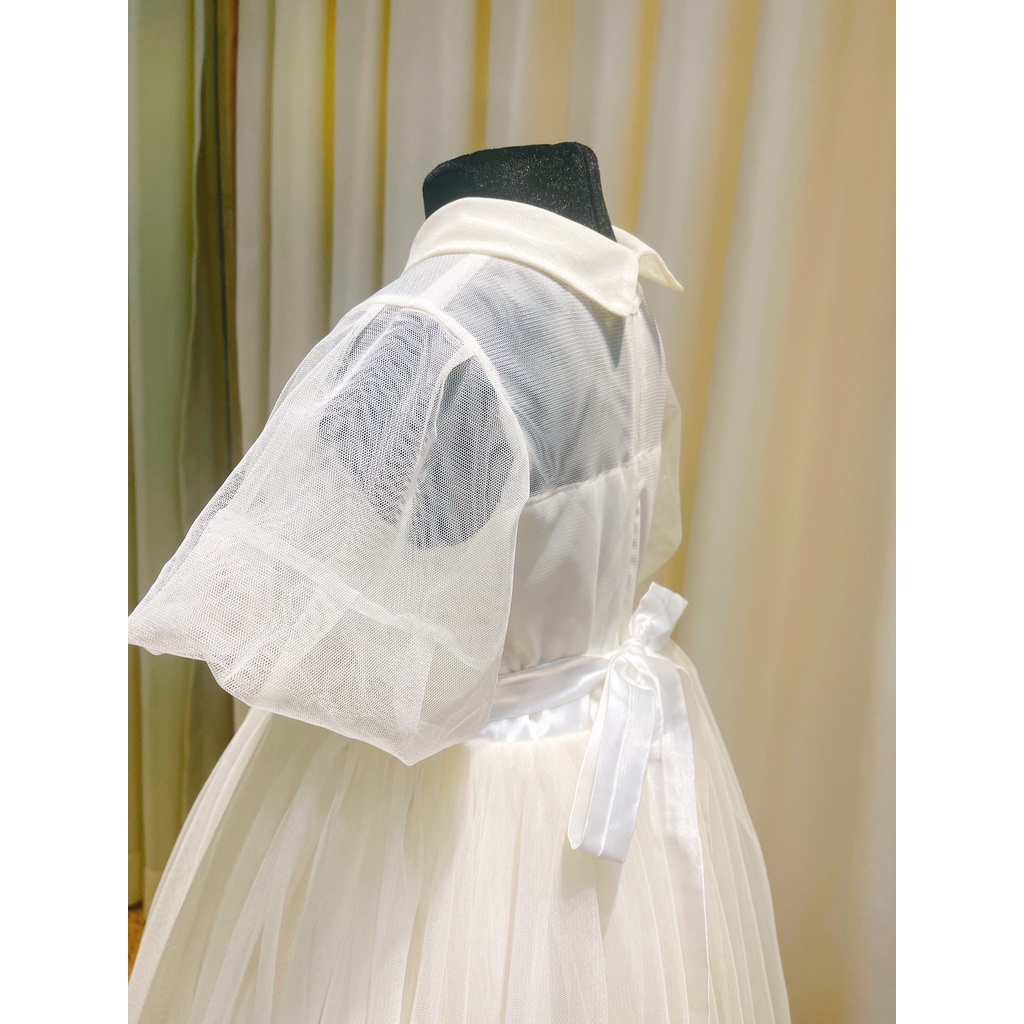 Đầm Voan Hoa Ngực Tiểu Thư Xinh Xắn Size 9-46kg Sora Chan - M096