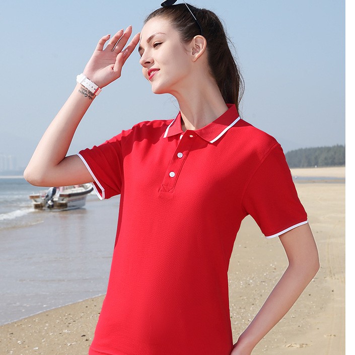 Áo Thun Polo có cổ thun trơn vải Mè Co Dãn 4 Chiều Trắng, Đen, Vàng, Đỏ, Cam, Xanh [OKNHA] | BigBuy360 - bigbuy360.vn