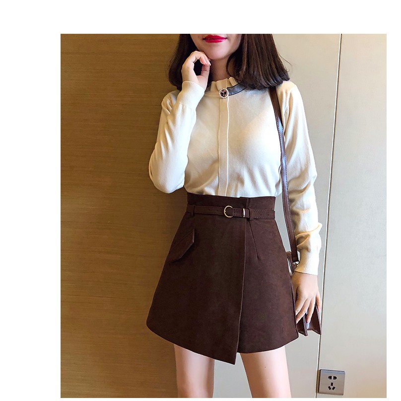 Quần Giả Váy Nữ Lury, Váy Chữ A Ngắn, Chất Vải Da Lộn Cao Cấp, Phong Cách Thời Trang Hàn Quốc Tặng Kèm Đai Siêu Xinh | BigBuy360 - bigbuy360.vn