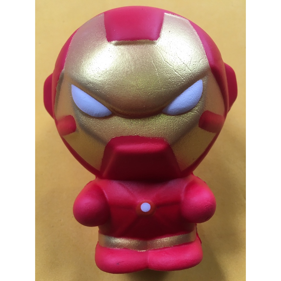 Squishy Lớn Hình người sắt ironman đỏ Đồ Chơi Xốp Giảm Stress Hình mềm mịn dễ Thương đàn hồi Cho Bé