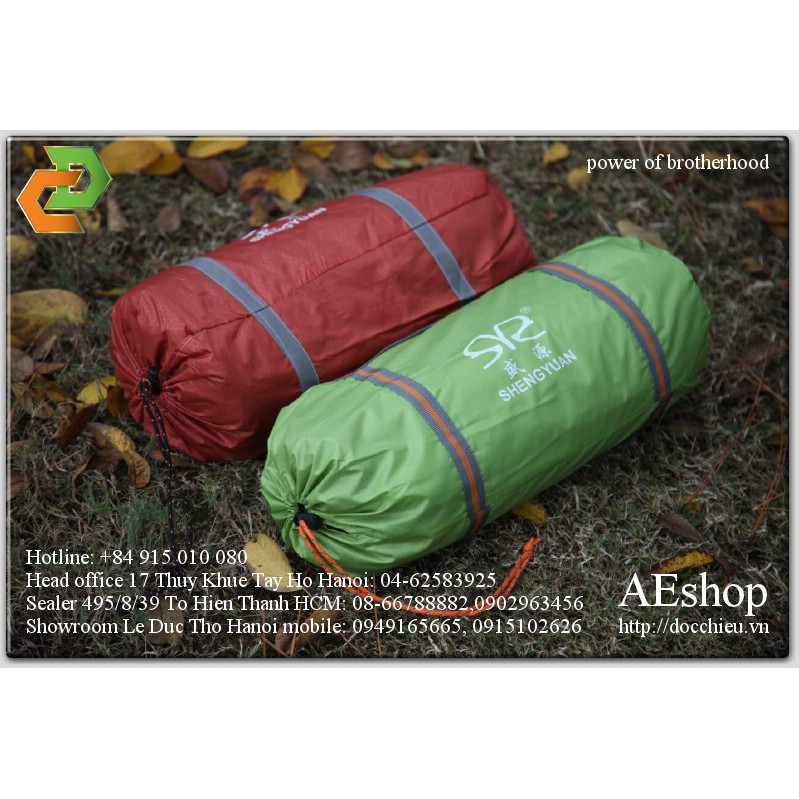 Lều cắm trại 3-4 người lều dã ngoại 2 lớp chống bão