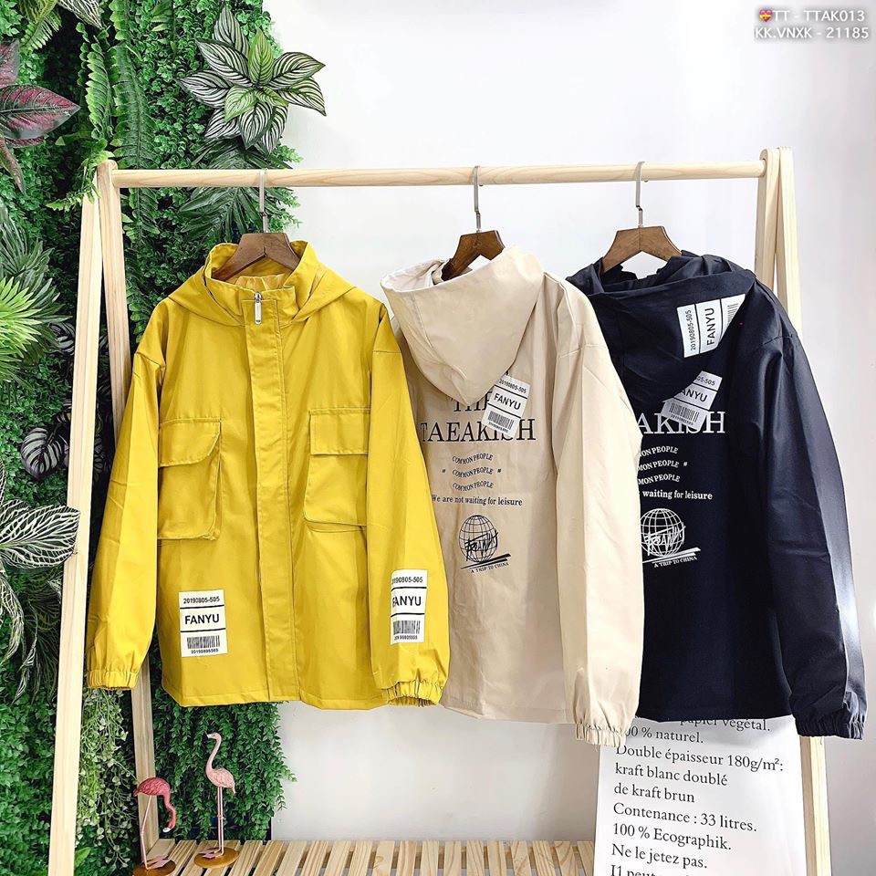 [Ảnh Thật] Áo khoác Kaki Unisex Fanyu Form Rộng Nam Nữ mặc đẹp Unisex | BigBuy360 - bigbuy360.vn