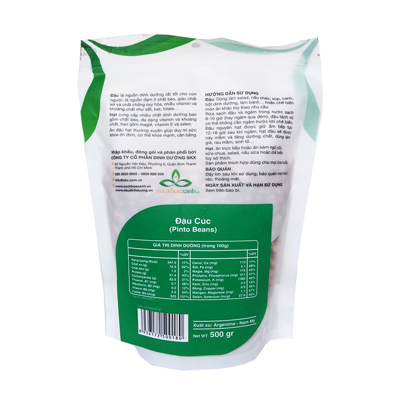Đậu cúc Suckhoexanh.vn nhập khẩu từ Argentina Túi 250g/500g