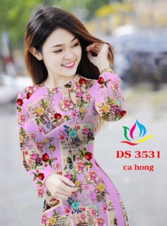 Vải áo dài Lụa tằm ý -320k /1 bộ