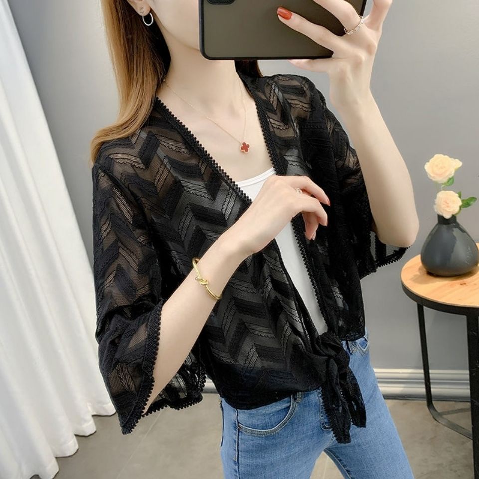 Áo Khoác Cardigan Mỏng Chống Nắng Kèm Đầm Hai Dây Thời Trang Mùa Hè Hàng Mới Dành Cho Bạn Nữ