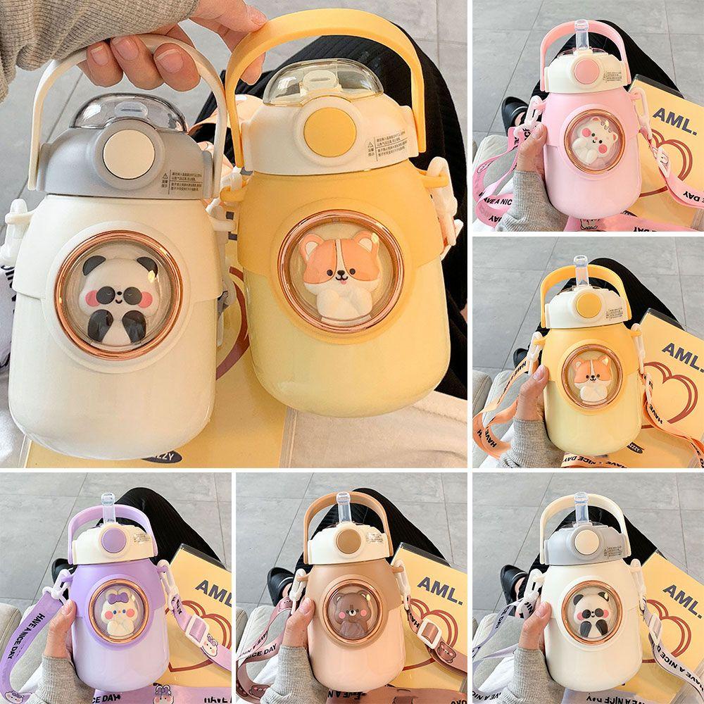 Bình Nước Giữ Nhiệt Bằng Thép Không Gỉ 700ml Kèm Ống Hút Tiện Dụng