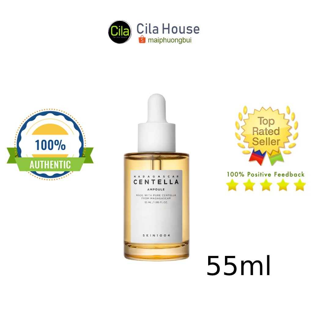 Tinh Chất Rau Má Giảm Mụn, Phục Hồi Da Skin1004 Madagascar Centella Asiatica 100 Ampoule 55ml - Cila House