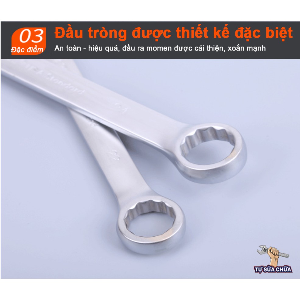 Bộ cờ lê Yeti 8-32mm 14 chi tiết - bộ cle vòng miệng